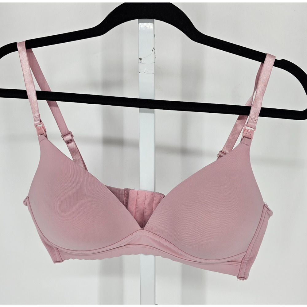 Prima Valentina Women Sz 36B Nursing Bra Lightly Padded Light Pink